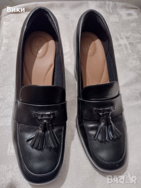 Дамски кожени обувки Clarks®, снимка 1
