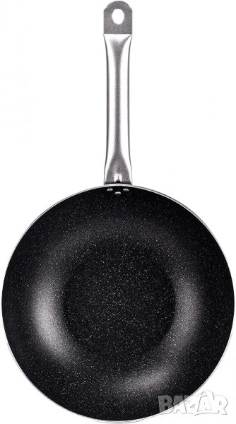 Moneta Etnea Pro Wok 30 см дръжка от неръждаема стомана, черна, 0008654330, снимка 1