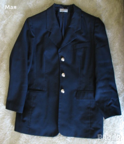 Тъмно синьо сако 46 размер - класическа кройка, снимка 1