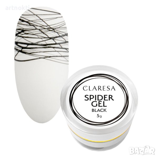 Claresa Spider Gel Black 5ml, снимка 1
