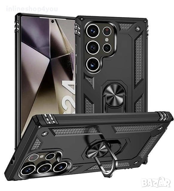 Удароустойчив Кейс RingCase за Samsung Galaxy S23 / S23 Plus / S23 Ultra / S24 Plus / S24 Ultra, снимка 1