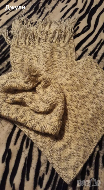 Комплект меланж  Шапка и Шал, снимка 1