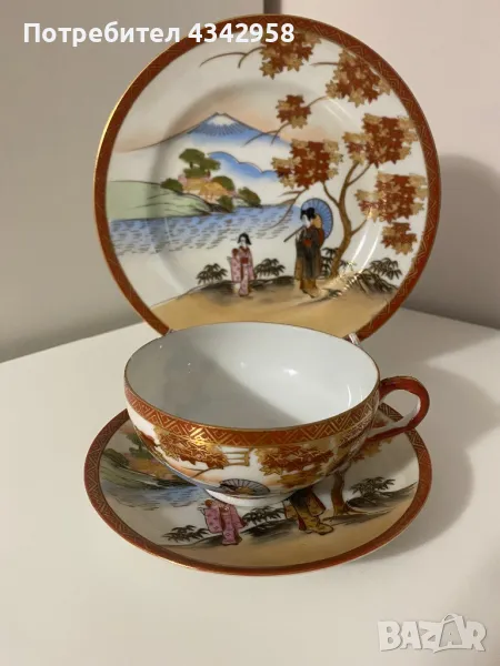 Античен комплект за чай. Япония. 1940-1950г., снимка 1
