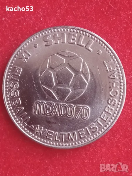 Токен Shell - Свет. по футбол Мексико "70 г., снимка 1