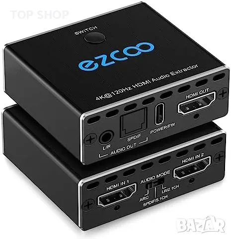 Превключвател за аудио екстрактор 2 в 1, снимка 1