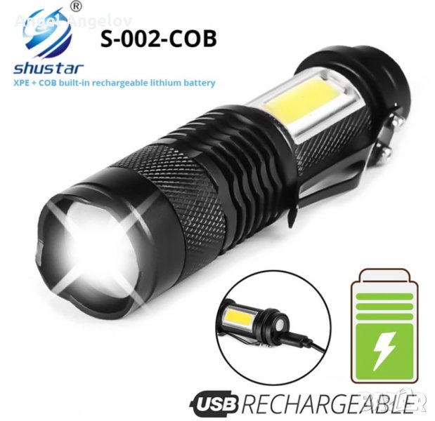 Мини акумулаторно LED фенерче ., снимка 1