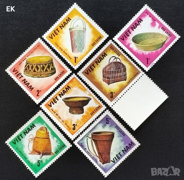 Виетнам, 1986 г. - пълна серия чисти марки, изкуство, 1*12, снимка 1