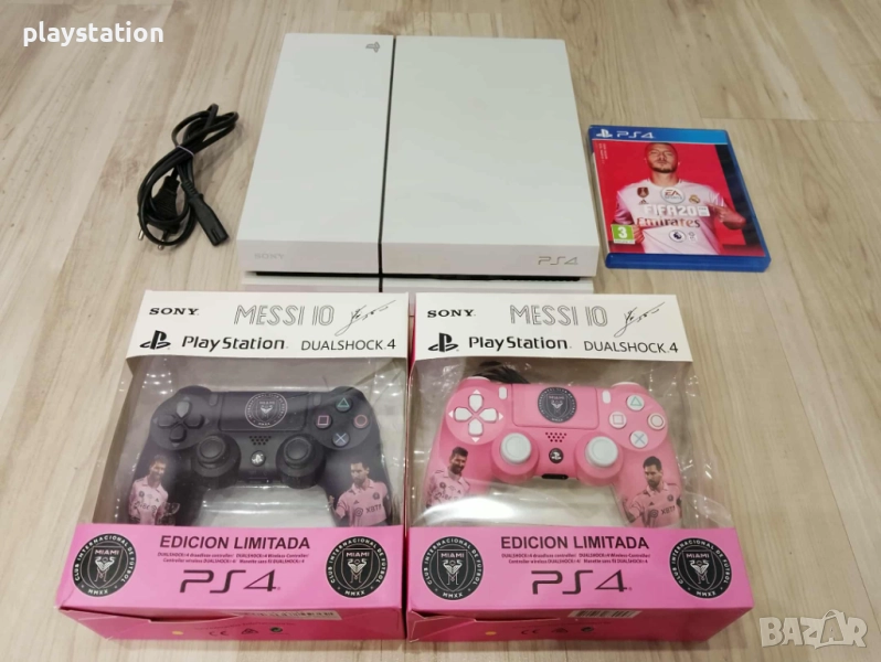 Playstation 4 Бял уникален комплект , снимка 1