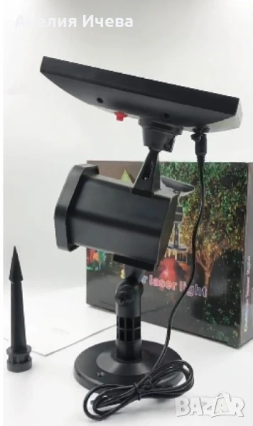 Водоустойчив външен лазер,коледни светлини, соларен , снимка 1