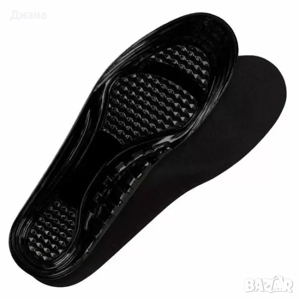 Спортни черни стелки от гел за мъже подходящи за обувки между 42 - 47 номер, снимка 1