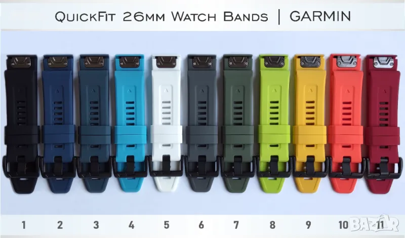 26мм/22мм QuickFit каишки за GARMIN, снимка 1