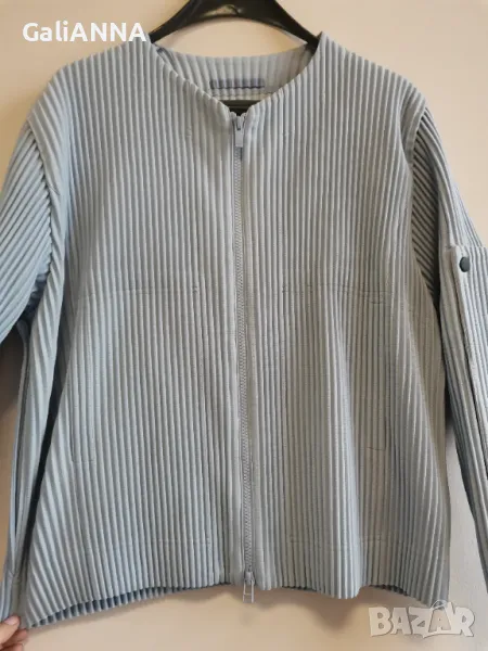 СТРАХОТНО ВРЪХНО РИПСЕНО ЯКЕНЦЕ С ЦИП 2XL-4XL, снимка 1