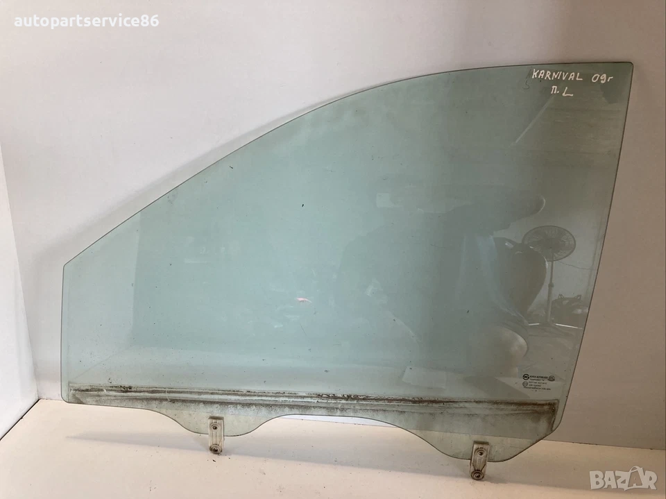 Стъкло на предната лява врата 185HP за KIA Carnival 2.9 CRDi (2006–2012), снимка 1