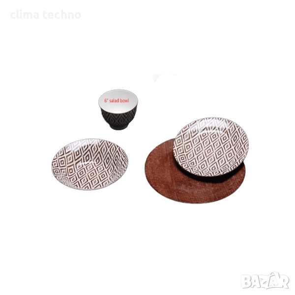 Керамичен сервиз за хранене от 24 части,Съвършенство и елегантност за вашата трапеза, снимка 1