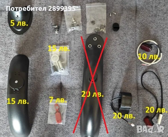 ЧАСТИ Тротинетка xiaomi mi 365, xiaomi 4 PRO, снимка 1