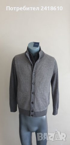 Hackett Nylon Panel Wool Full Zip Mens Size M НОВО! ОРИГИНАЛ! Мъжка Вълнена Жилетка с цял цип!, снимка 6 - Пуловери - 42948921