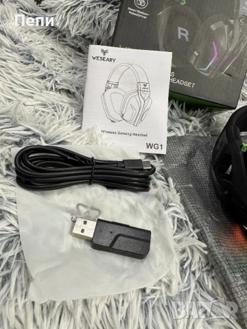 Безжични геймърски слушалки WESEARY WG1, снимка 2 - Слушалки за компютър - 53360029