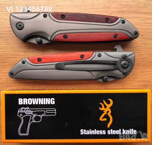 Browning FA50 - Сгъваем автоматичен нож 102х228 мм, снимка 6 - Ножове - 37303966