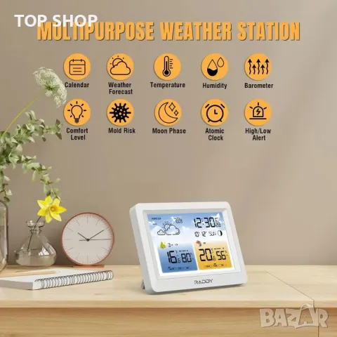 Метеорологична станция Raddy WM6 с акумулаторна батерия, снимка 2 - Други - 48772053