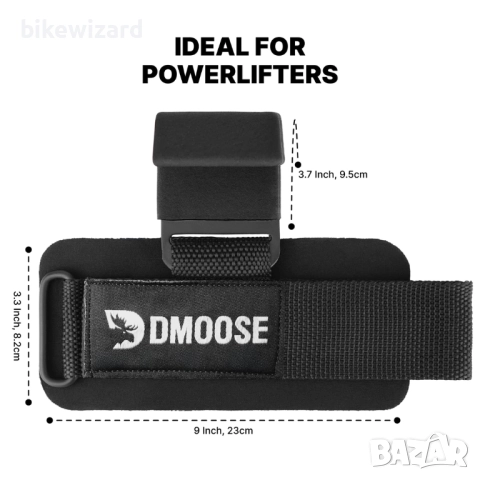 DMoose Комплект  Фитнес колани със куки за щанги НОВИ, снимка 3 - Фитнес уреди - 52842105