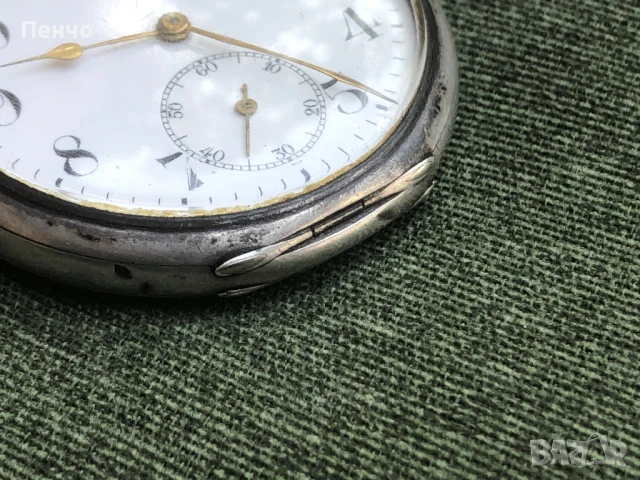 стар сребърен, джобен "ZENITH" GRAND PRIX PARIS 1900, снимка 7 - Антикварни и старинни предмети - 50580786