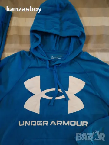 Under Armour Rival Fleece Big Logo Hoodie - страхотно мъжко горнище 2ХЛ, снимка 3 - Спортни дрехи, екипи - 47916859