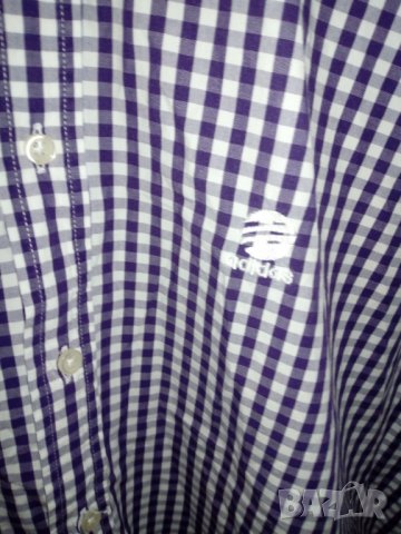 Мъжка памучна риза Адидас/Adidas, снимка 3 - Ризи - 26563885