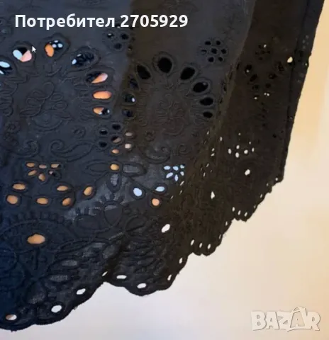 Н&М пола с английска бродерия, размер 38(S/М), снимка 7 - Поли - 50185379