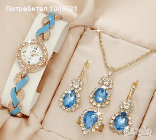 Комплект рокля, чанта, обувки и бижута светло синьо, снимка 2 - Рокли - 53209908