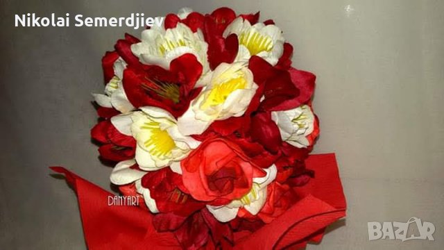 Цветно изкушение, снимка 2 - Изкуствени цветя - 27287549
