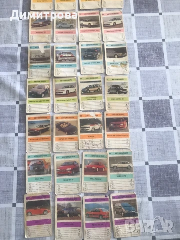 Карти с коли, снимка 2 - Колекции - 51136917