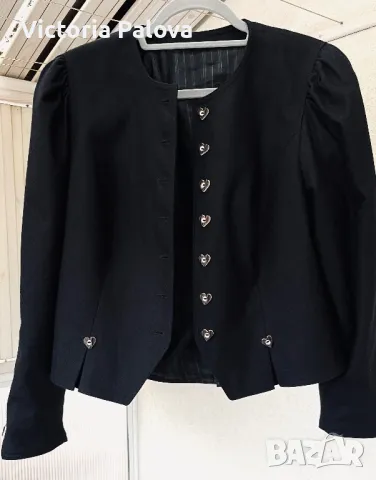 Луксозно скъпо късо сако TYROLER LODEN Австрия, снимка 3 - Сака - 48305005