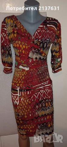 ЕЛЕГАНТНА ДАМСКА РОКЛЯ JDC Размер , снимка 3 - Рокли - 50500612