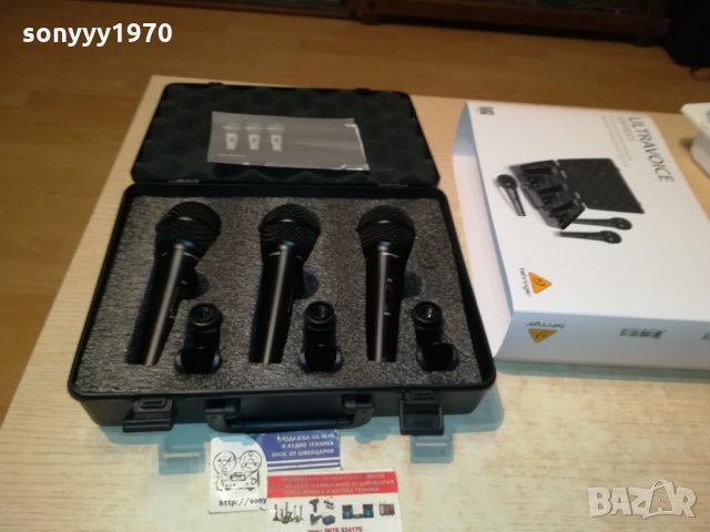 BEHRINGER 3 МИКРОФОНА 1901221733, снимка 10 - Микрофони - 35492011