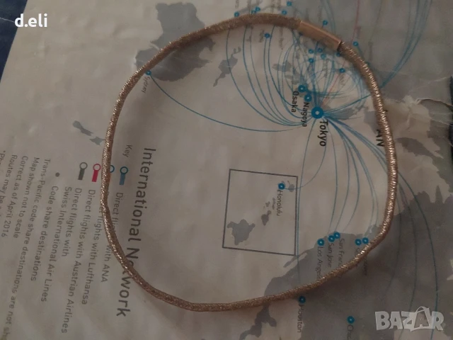 Златна гривна Италия , снимка 2 - Гривни - 51308225