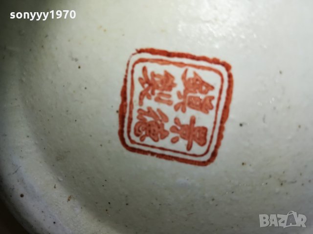 JAPAN-ВАЗА 28см-SWISS 1705210835, снимка 7 - Антикварни и старинни предмети - 32900049