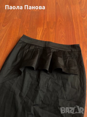 Черна елегантна пола с къдри Access, снимка 2 - Поли - 33120563