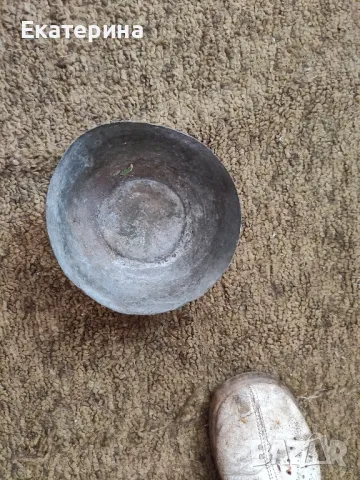 старинен меден тас за баня, снимка 2 - Други ценни предмети - 47437709