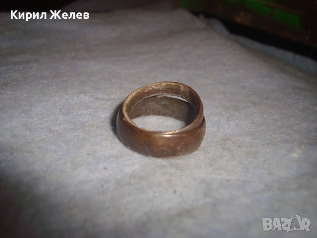 ДВЕ СТАРИ МЕДНИ РЕТРО СТИЛ ХАЛКИ ПРЪСТЕНИ РЪЧНА АРТ ИЗРАБОТКА 28592, снимка 7 - Антикварни и старинни предмети - 37497339
