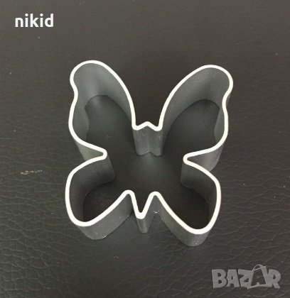 Малка пеперуда метална форма резец за сладки бисквитки  фондан украса, снимка 1 - Форми - 27954541