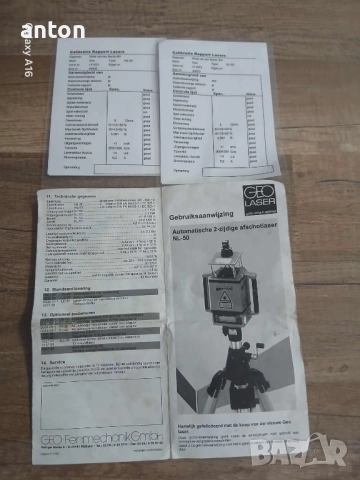 Гео лазер за наклони nl-50, снимка 6 - Измервателни инструменти - 52226976