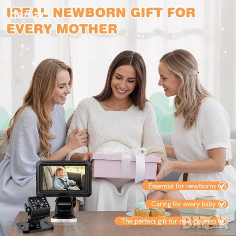 Zacro Бебешка камера за кола, 4.3'' дисплей за задната седалка, снимка 9 - Аксесоари и консумативи - 52413077