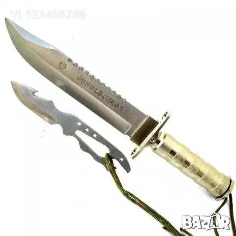 Ловен нож JUNGLE KING А-19 Черен/Бял-220х355, снимка 4 - Ножове - 52283322