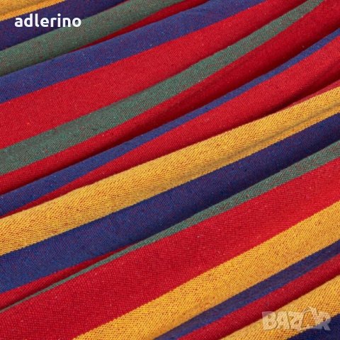 Двоен хамак, 280х150 см, шарен, 190 кг, градински двоен хамак, с летви, бразилски хамак, снимка 4 - Градински мебели, декорация  - 34161032