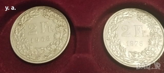 Швейцарски франкове, снимка 2 - Нумизматика и бонистика - 52974029