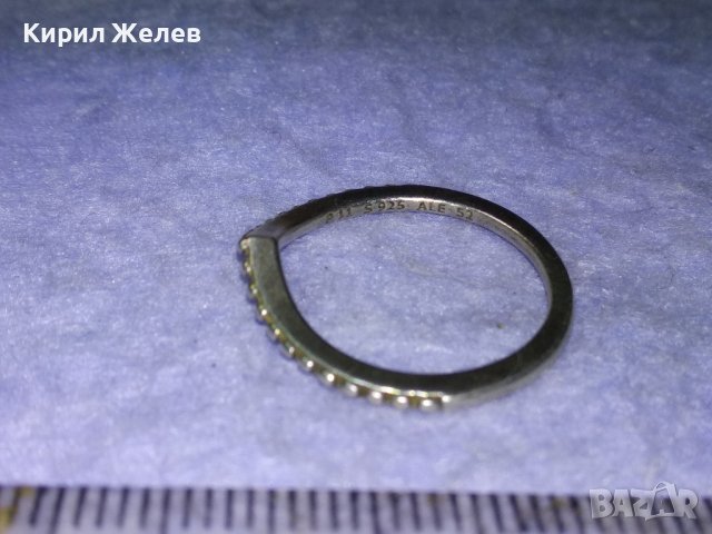 PANDORA P 11 S925 ALE 52 Марков ФИН СРЕБЪРЕН БУТИКОВ АРТ ПРЪСТЕН СРЕБРО 925 ПАНДОРА 40317, снимка 7 - Пръстени - 43226925