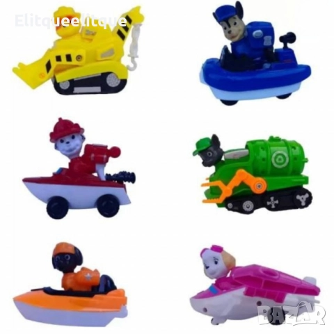 Игралeн комплект Пес Патрул 6 играчки, снимка 8 - Други - 52273418