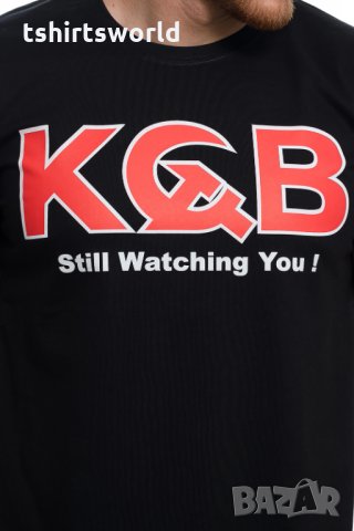 Нова мъжка тениска с трансферен печат KGB, Комитетът за държавна сигурност, снимка 2 - Тениски - 29038848