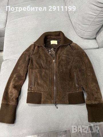 Дамско кожено яке, снимка 7 - Якета - 40576989