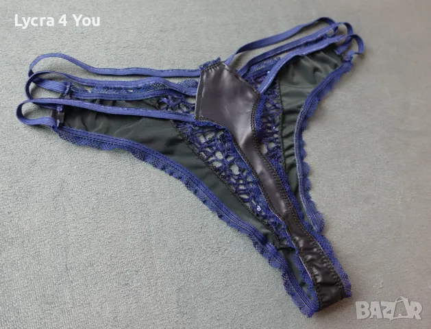 S/M дамска прашка с еко кожа и ластични ленти, снимка 1